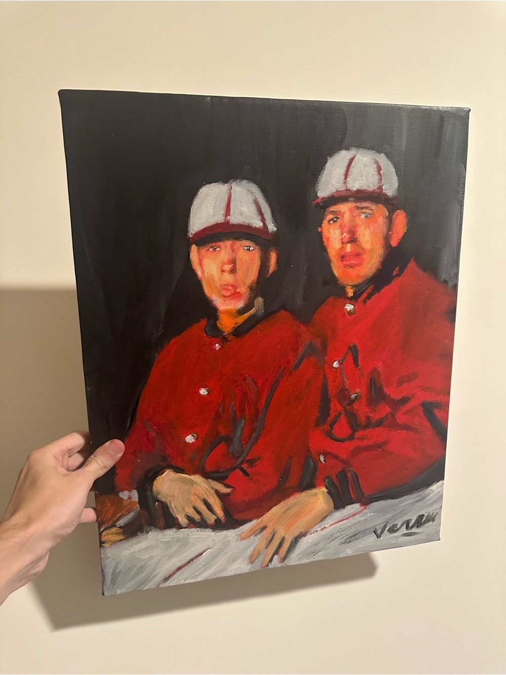 Dizzy dean Daffy dean Portrait Painting - Art Canvas 16x20